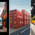Here are three image prompts for generating visuals based on the provided text, focusing on key aspects of the evolving supply chain world: