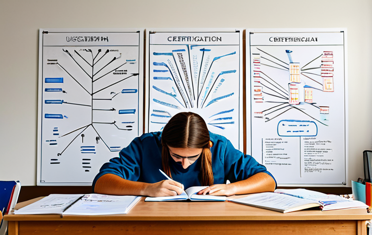 SCM 자격증의 학습 효율화 방법 - Study Planning**

*Prompt:* A student at a desk, surrounded by textbooks and notes on SCM certificat...