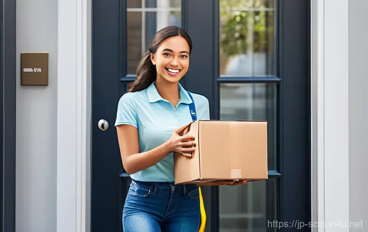 공급망관리와 고객 중심 혁신 사례 - **Prompt for "The Magic of Speedy Delivery":**
    A cheerful young woman, approximately 20-25 years...