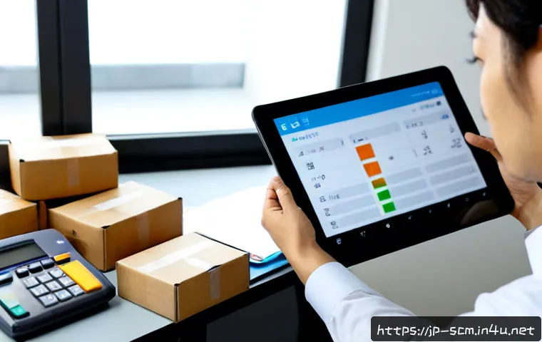공급망관리에서의 최적 비용 분석 - Photorealistic supply chain cost optimization scene in a modern Japanese logistics office, a Japanes...